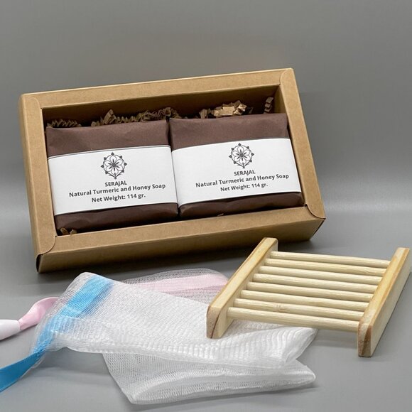 SERAJAL 100% NATURAL PRODUCT FOR YOUR SKIN CARE. NATURAL TURMERIC AND HONEY SOAP - Picture 7 of 8